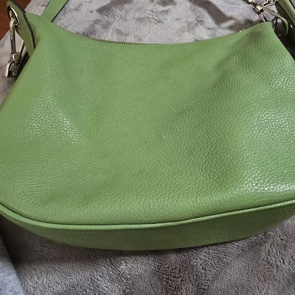 kate spade Light Green Pebbled Leather Crossbody Bag